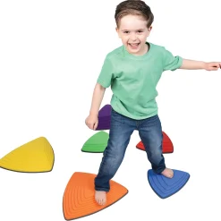 River Stones 6-Piece Set | Triangular Balance Stones for Active Play