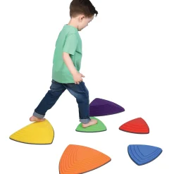 River Stones 6-Piece Set | Triangular Balance Stones for Active Play