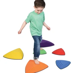 River Stones 6-Piece Set | Triangular Balance Stones for Active Play