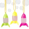 Rocket Ship Bubble Necklace with Bubble Solution