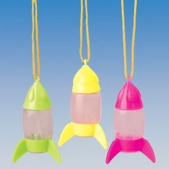 Rocket Ship Bubble Necklace with Bubble Solution