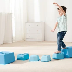 Rocking Balance Ice Stepping Stones | 6-Piece Anti-Slip Active Play Set