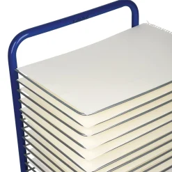 Rolling Art Drying Rack with 24 Wire Shelves