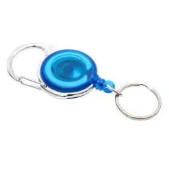 Round Quick Clip with Ring - Blue