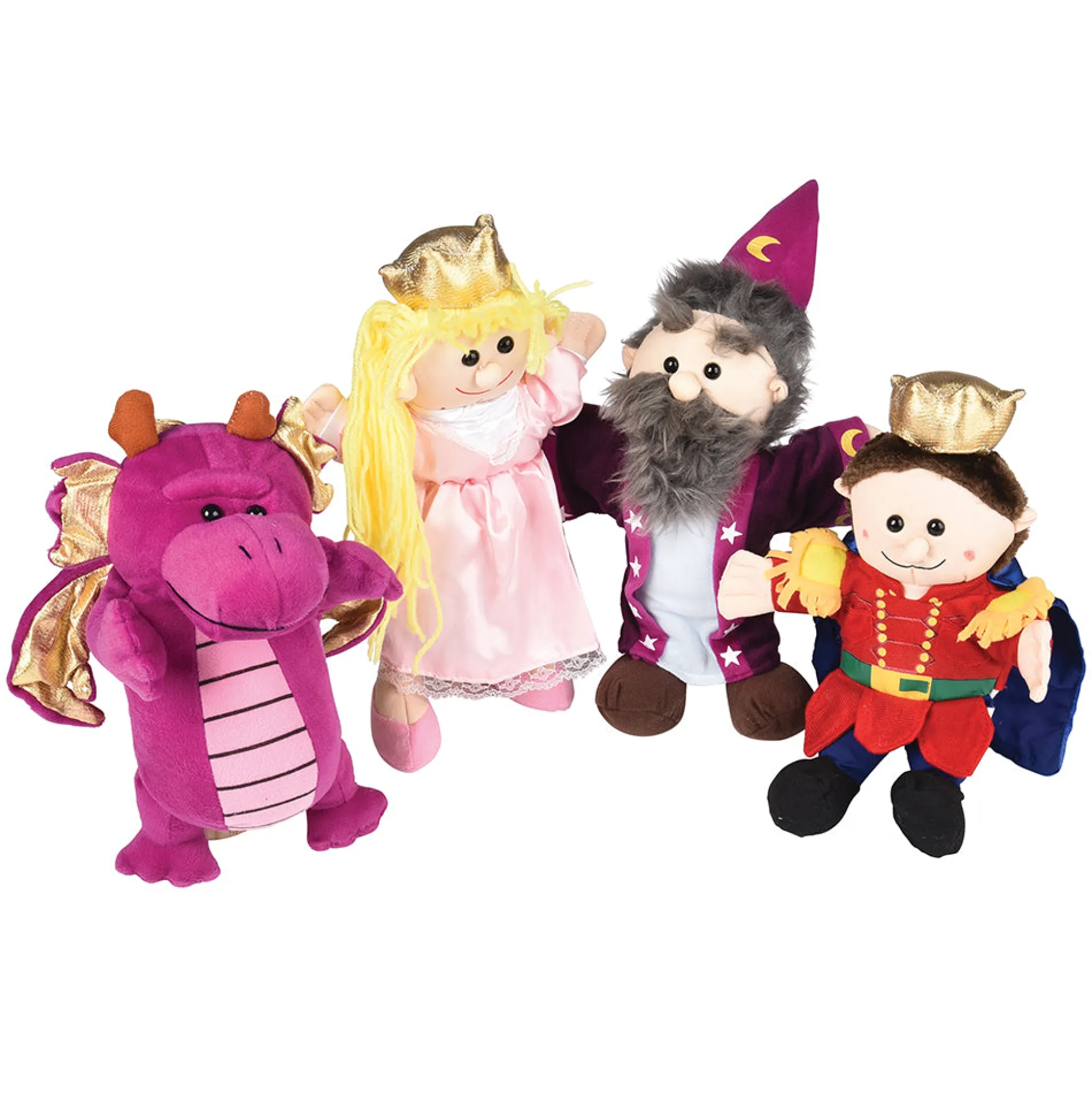 Royal Hand Puppets | Set of 4 | 13" Full-Bodied Story Props