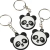 Rubber Panda Keychains - Set of 12