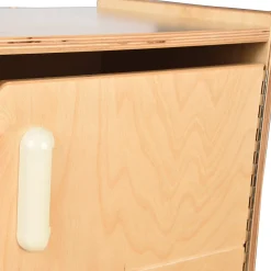 Safe-Play Eco-Friendly Wooden Toddler Refrigerator