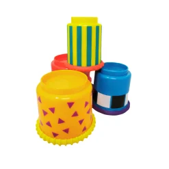 Sassy Stacking & Nesting Cups | Sensory Baby Toy for Ages 9 Months+