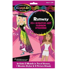 Scratch Art Fashion Runway Stickers