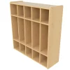 5-Section Preschool Locker & Basket Organization Center