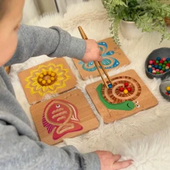 Sensory Calming Trails Tactile Board Set | Nature-Themed Mindfulness & Finger Tracing Sensory Toys