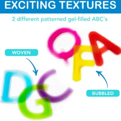 Sensory Gel Letters | Tactile Alphabet Learning Set with Textured, Squishy Gel