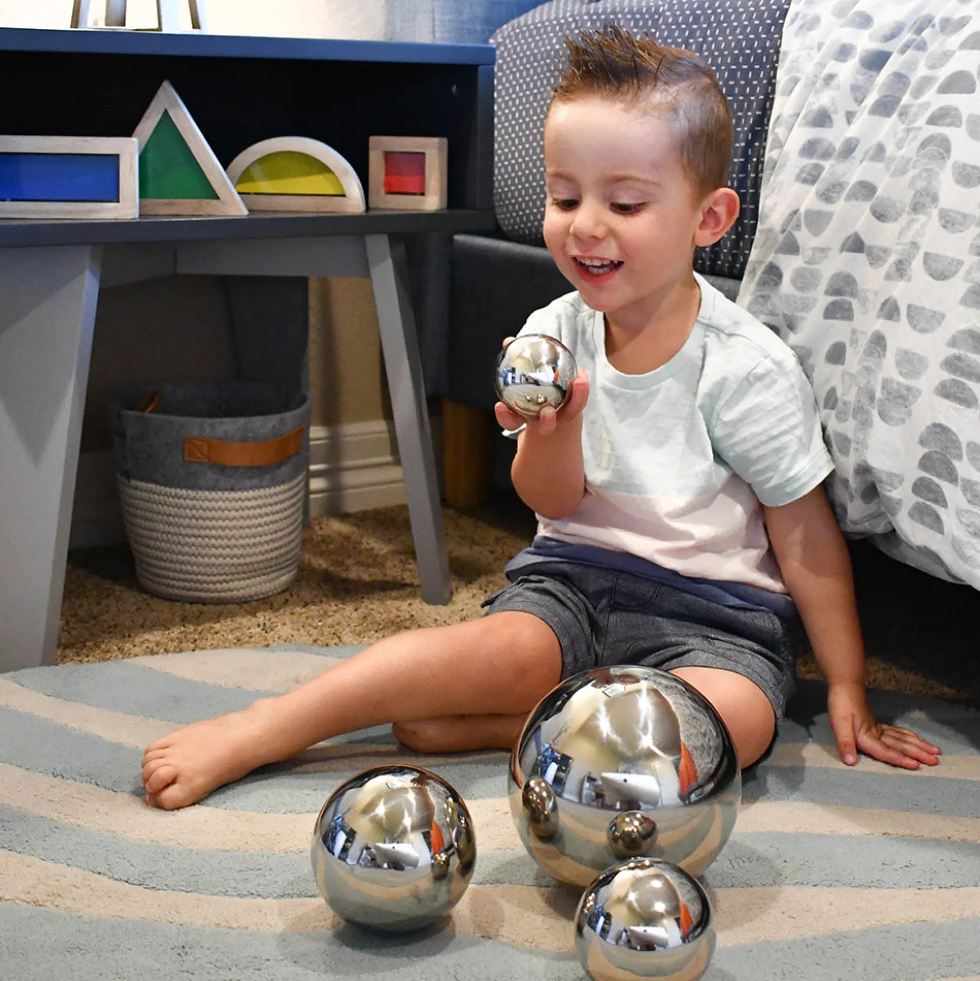 Sensory Reflective Mirror Balls Set | Stainless Steel, Fun & Engaging Play for All Ages