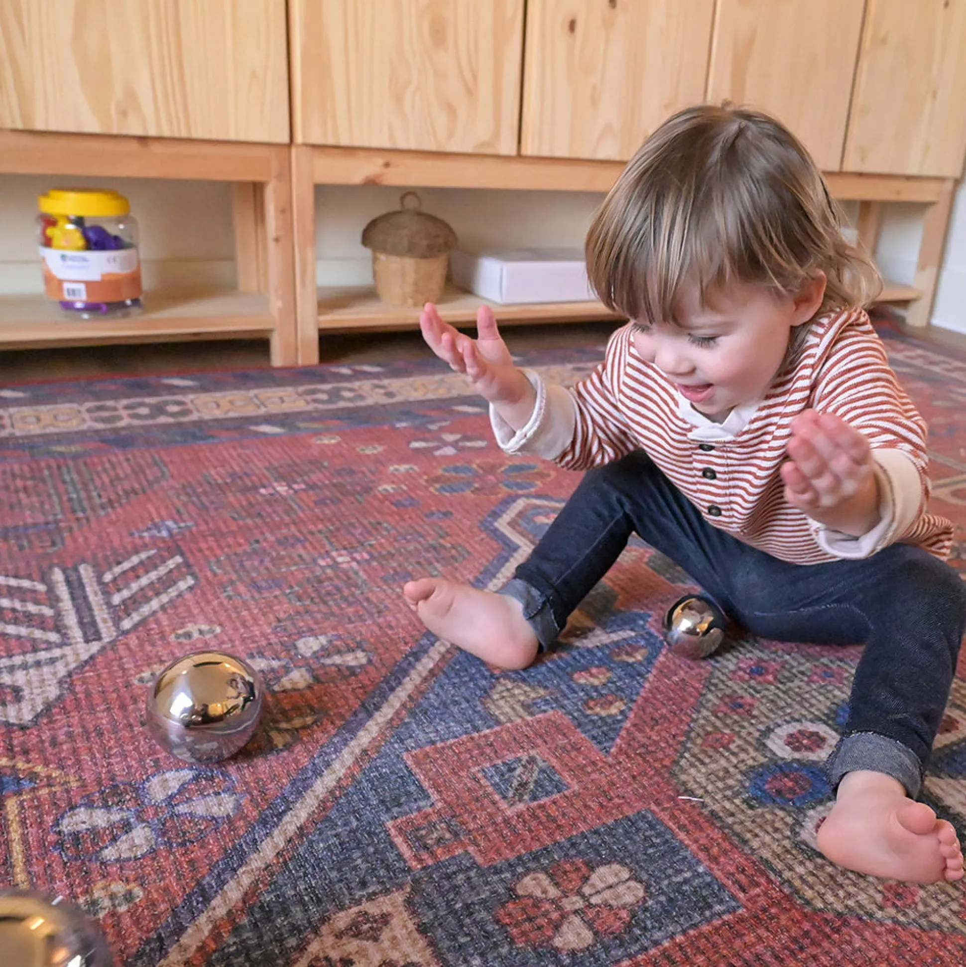 Sensory Reflective Mirror Balls Set | Stainless Steel, Fun & Engaging Play for All Ages