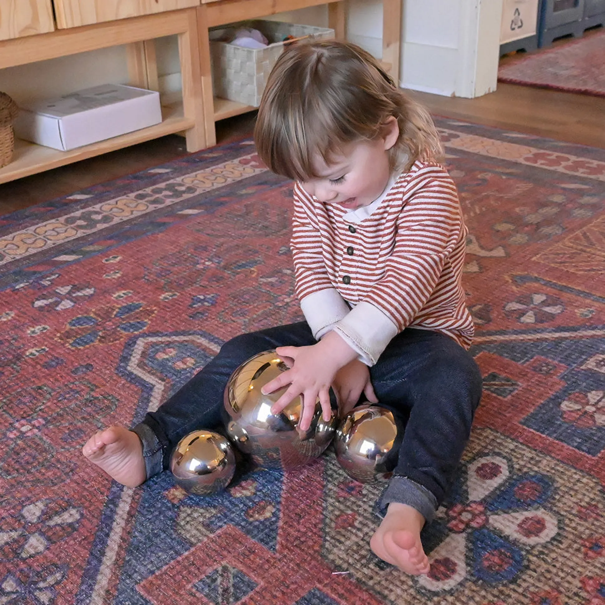 Sensory Reflective Mirror Balls Set | Stainless Steel, Fun & Engaging Play for All Ages