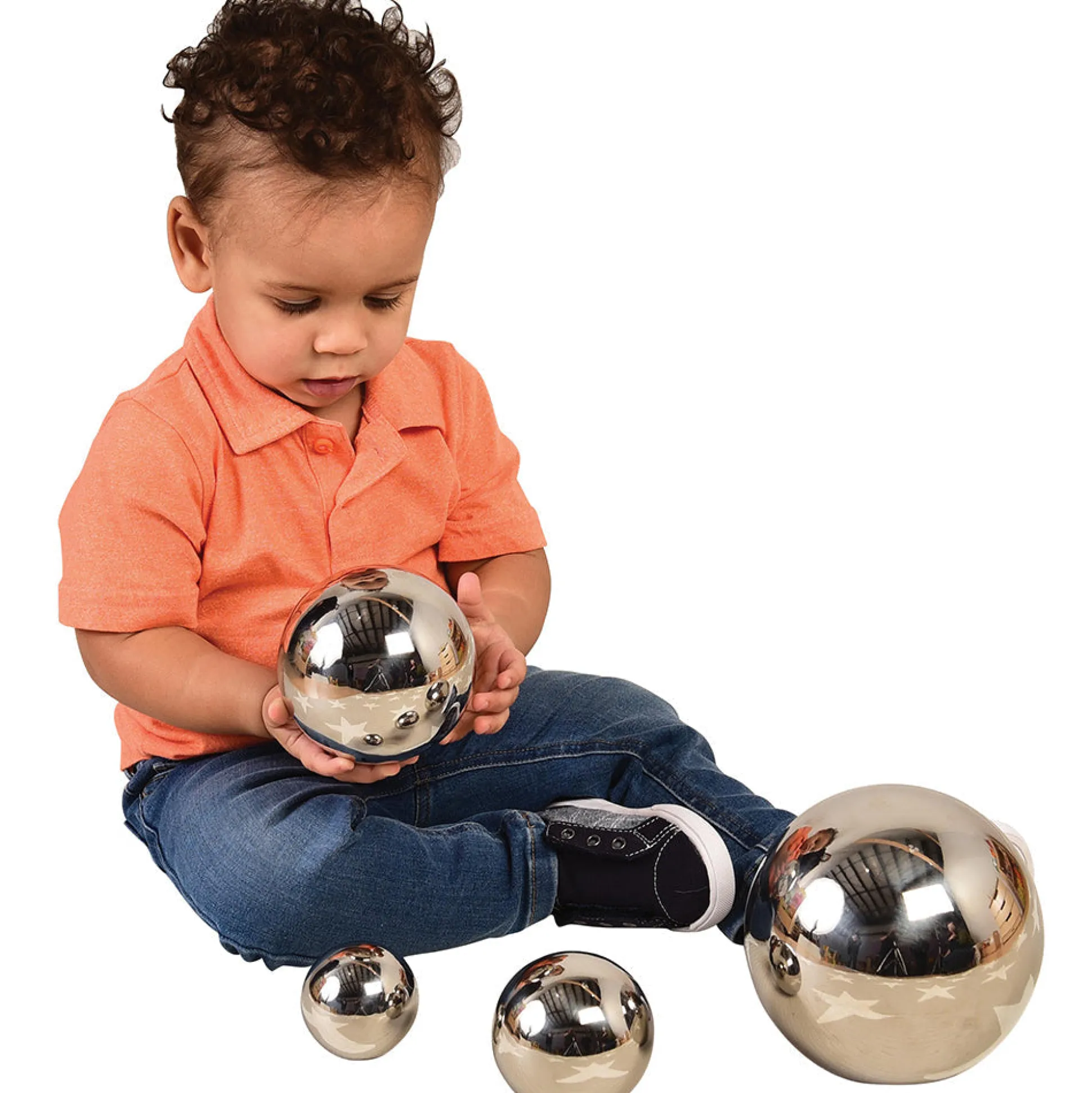 Sensory Reflective Mirror Balls Set | Stainless Steel, Fun & Engaging Play for All Ages