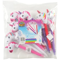 Sensory Soft Plush Unicorn Pen - Set of 12