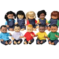 Set of Ten Ethnic Dolls