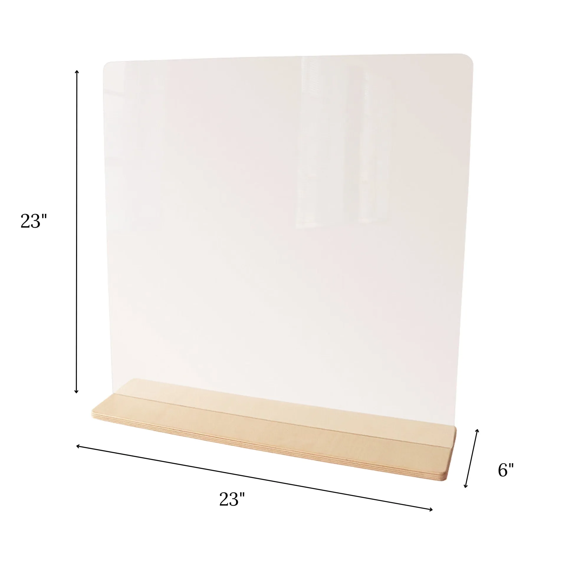 Shatterproof Clear Acrylic Panel & Partition – Painting, Safety, Easy-Clean, Indoor/Outdoor Use