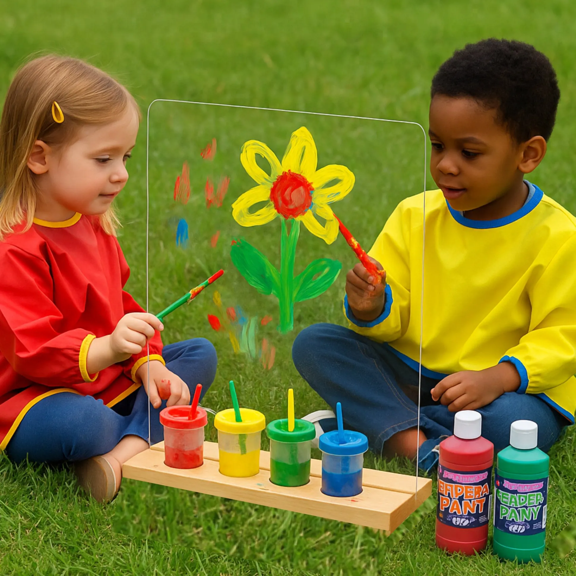 Shatterproof Clear Acrylic Panel & Partition – Painting, Safety, Easy-Clean, Indoor/Outdoor Use