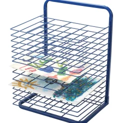 15-Shelf Sturdy Paint Classroom Drying Rack | Sturdy Powder-Coated Wire | Free-Standing