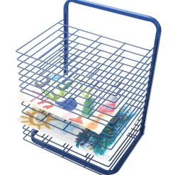 15-Shelf Sturdy Paint Classroom Drying Rack | Sturdy Powder-Coated Wire | Free-Standing