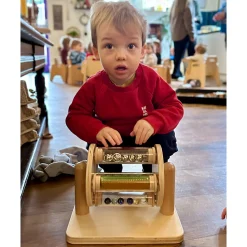 Sight & Sound Sensory Drum | Eco-Friendly Spin & Discover Activity Toy