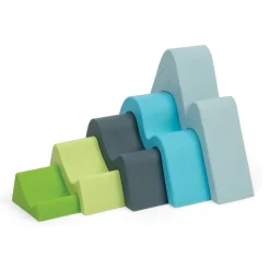 Silicone Mountain Stacker Toy | 5 Piece Soft Stacking & Teething Toy