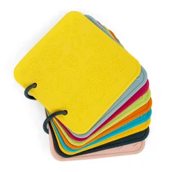 Silicone Washable Baby Books | Set of 6 Soft Sensory Teething Books with Textures, Animals, Colors & Shapes