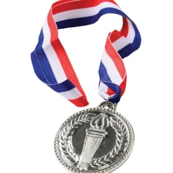 Silver Achievement Medal for Kids – Encouragement Award with Ribbon