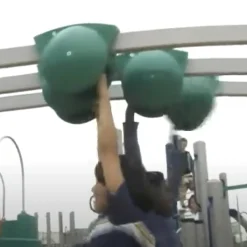 SkyGame Overhead 3-Rail Track Ride | Upper Body Challenge for Ages 5-12