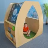Sky View Sanctuary Reading Nook | Biophilic Quiet Space with Shelving for Early Learning Classrooms