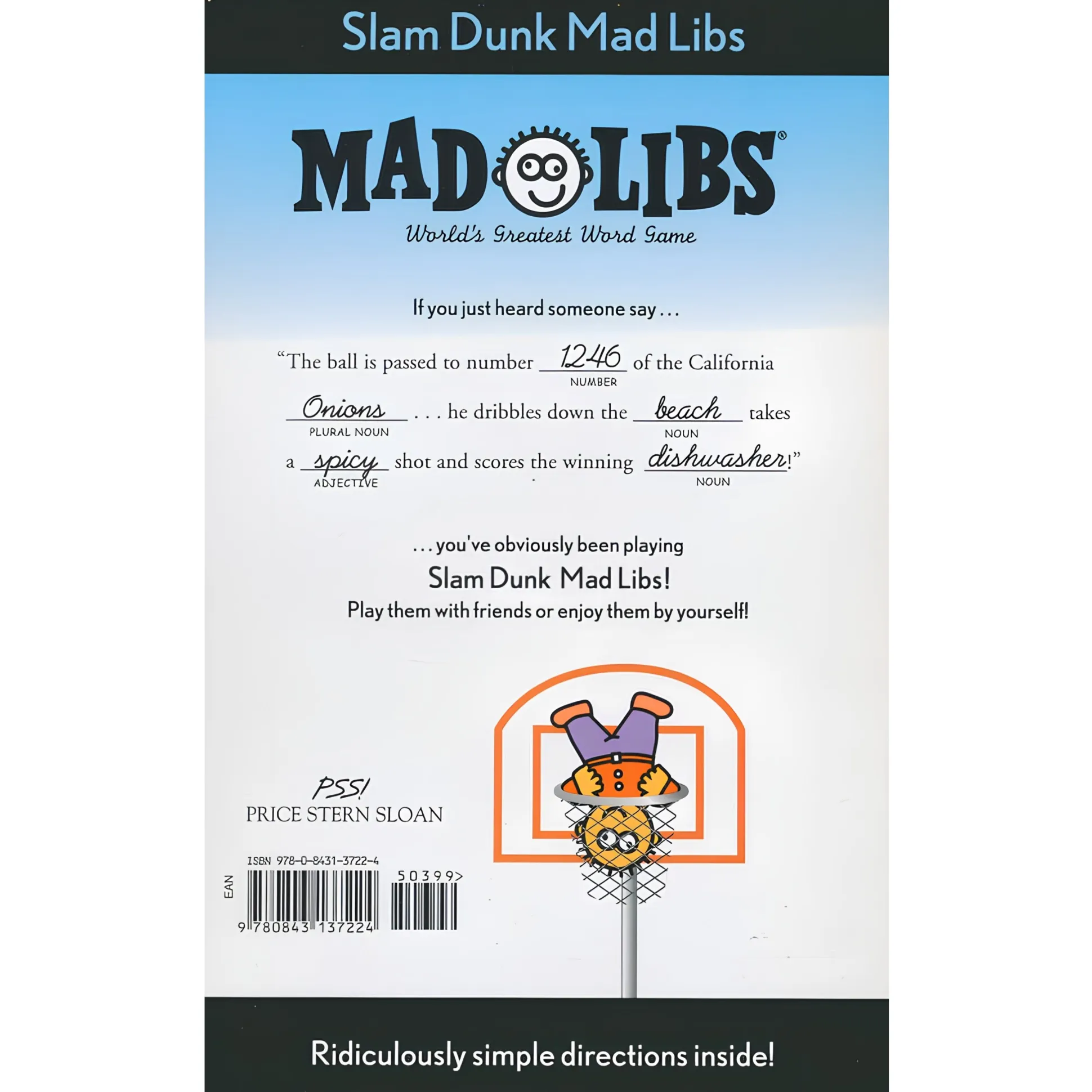Slam Dunk Mad Libs Basketball Word Game Book