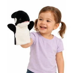 Slip-On Soft Toddler Puppet Set of 4 - Cat, Dog, Whale & Dragon