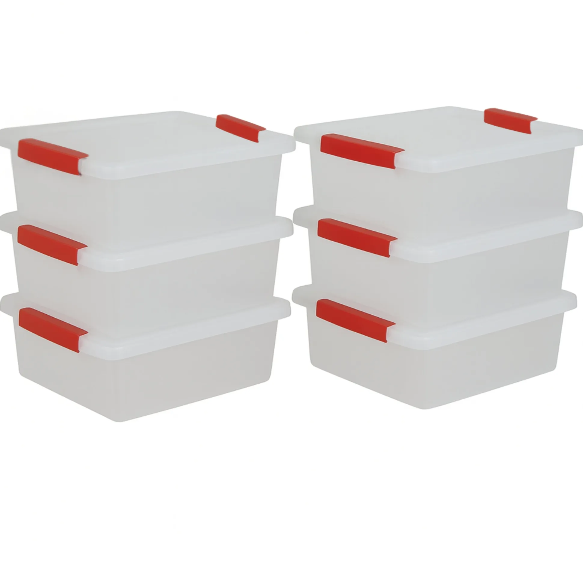Snap Handle Storage Totes – Set of 6