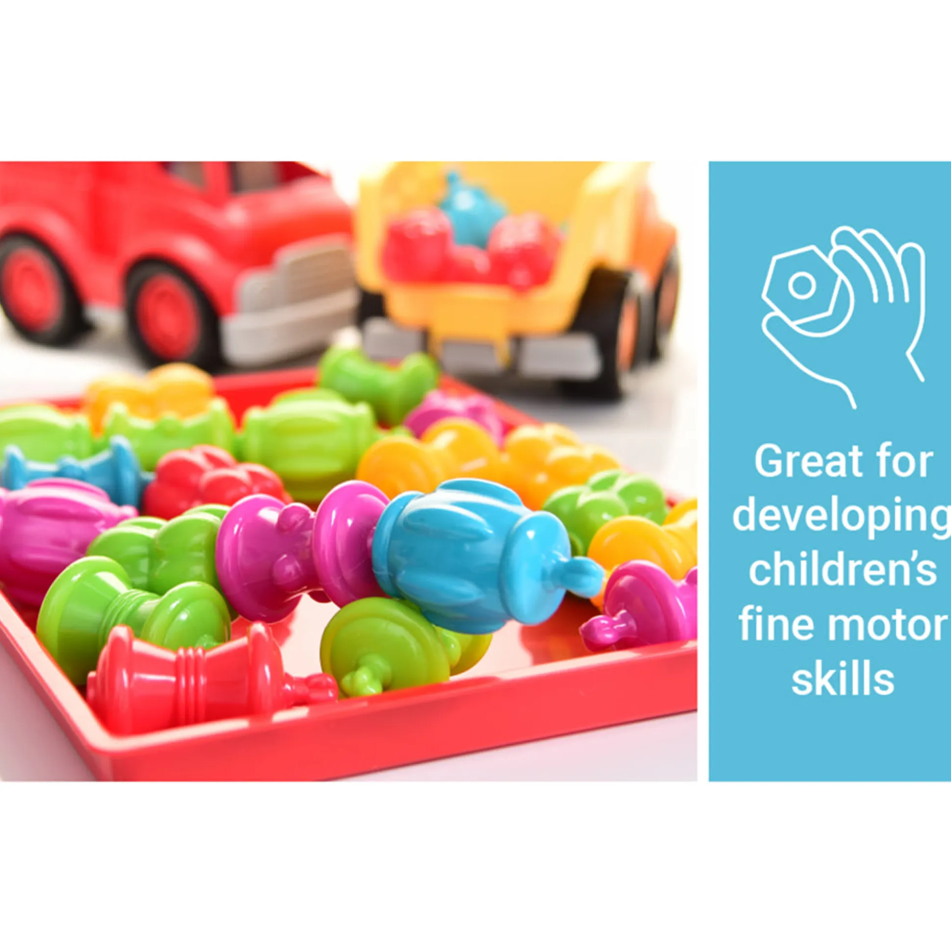 Snap & Sort Beads Set | 48 Pieces with Storage Tub