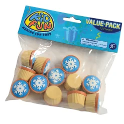 Snowflake Cupcake Erasers – Classroom Rewards