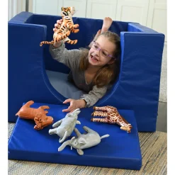 Soft Jungle Animals Set | 6-Piece Vinyl Safari Figures | All Ages
