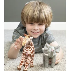 Soft Jungle Animals Set | 6-Piece Vinyl Safari Figures | All Ages