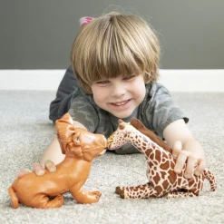 Soft Jungle Animals Set | 6-Piece Vinyl Safari Figures | All Ages