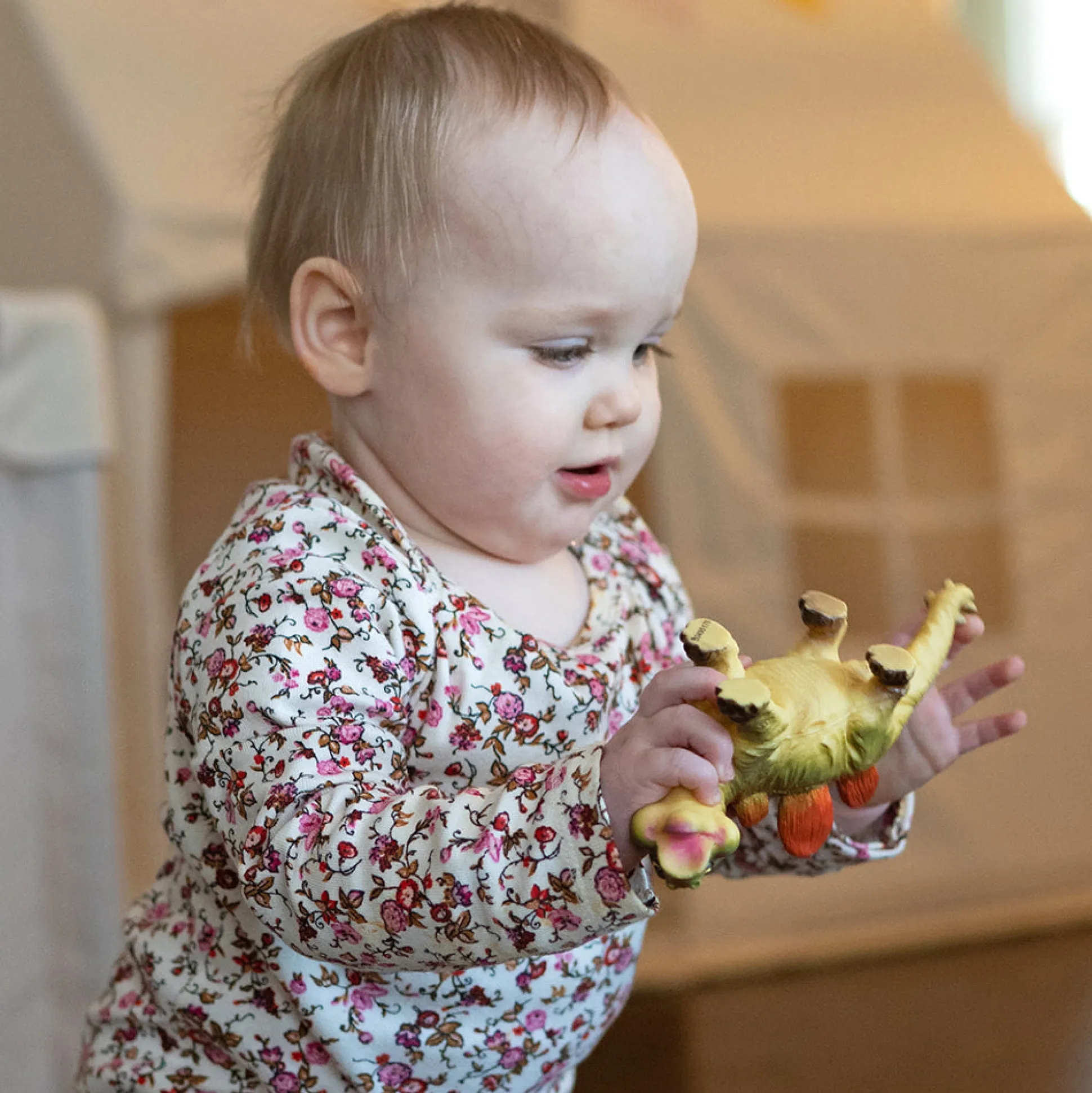 Soft Squeezable Dinosaur Set | 6 Washable Toys