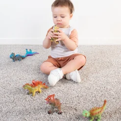 Soft Squeezable Dinosaur Set | 6 Washable Toys