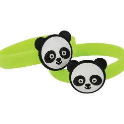 Soft Touch Rubber Panda Sensory Comfort Bracelet – Set of 12