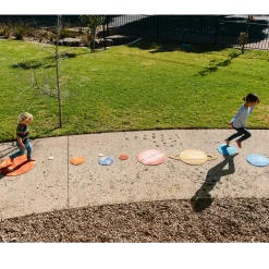 Solar System Floor Mats for Kids – 10-Piece Indoor/Outdoor Space-Themed Seating Set with Non-Slip Rubber Backing & Labeled Planets