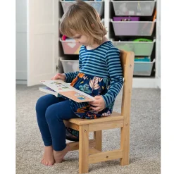 Solid Hardwood Child-Sized Chair | 10" Seat Height, Durable & Safe Classroom Seating