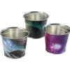 8" Space Metal Buckets – Set of 12