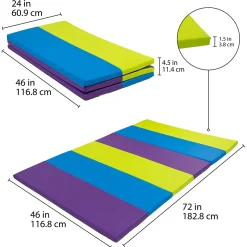 Space Saver Play Mat | Foldable Foam Floor Mat with Non-Slip Bottom