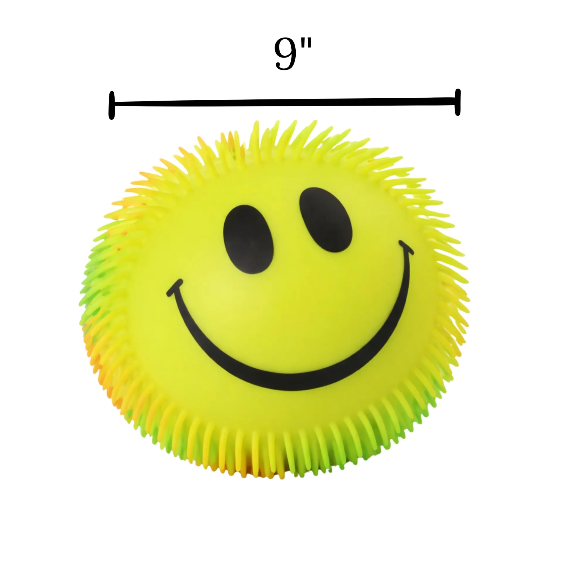 9" Spiky Sensory Stress Ball | Oversized Smiley Face Fidget Toy