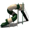 8' Spiral Tunnel Freestanding Playground Slide | For Ages 5-12