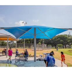 Square Umbrella Shade Shelter with 8-Foot Entrance Height | Heavy-Duty Outdoor UV Protection Canopy